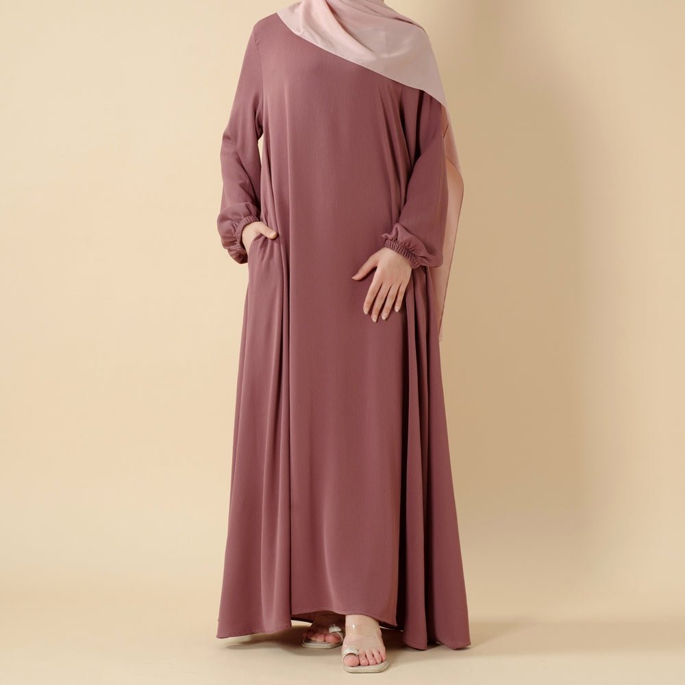 Modest Luxury Premium Nida Abaya | Zoom Umbrella Cut Summer Abaya (MA233)