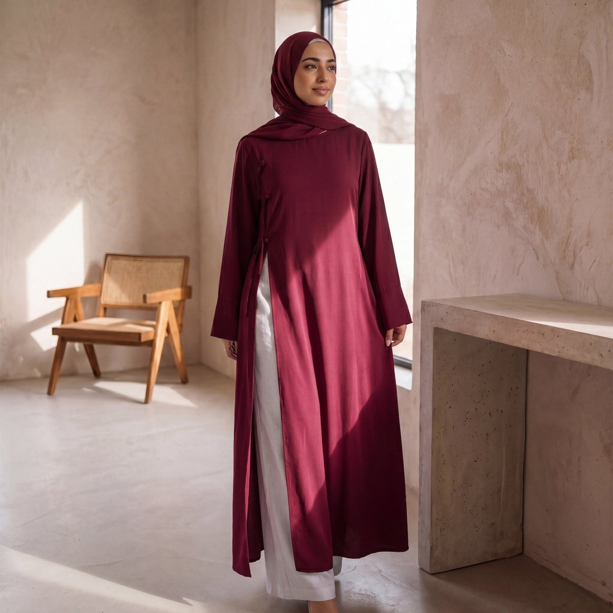 Modest Nida Longline Tunic Top(MS420)