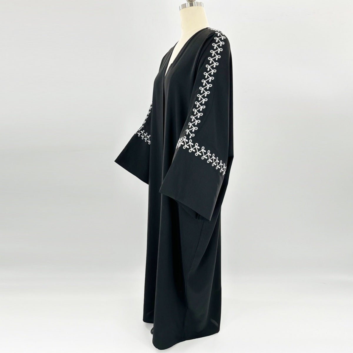 Moonlight Embroidered Abaya Set | Batwing Sleeve Robe with Matching Hijab (MOA183)