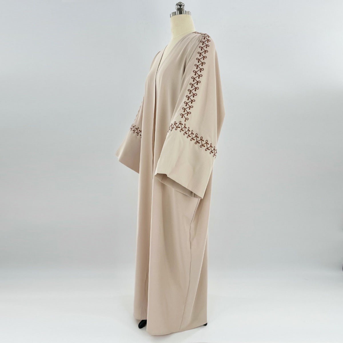 Moonlight Embroidered Abaya Set | Batwing Sleeve Robe with Matching Hijab (MOA183)