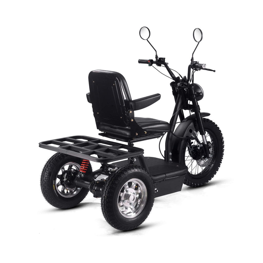 MotoTec 60V 1800W Black Three-Wheel Electric Scooter (SAK86025)