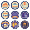 MR014 Ramadan Sticker, 90 Pcs Stickers Eid Mubarak Decoration