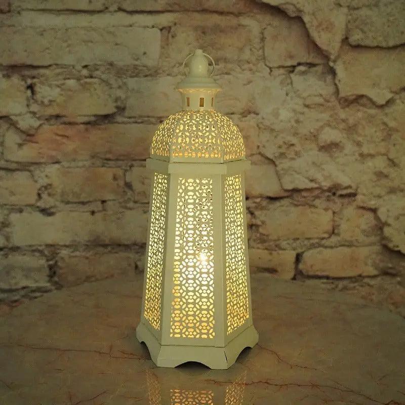 MR025 Gold Candle Holders Candlestick Home Decoration, Moroccan candle holder retro
