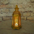 MR025 Gold Candle Holders Candlestick Home Decoration, Moroccan candle holder retro