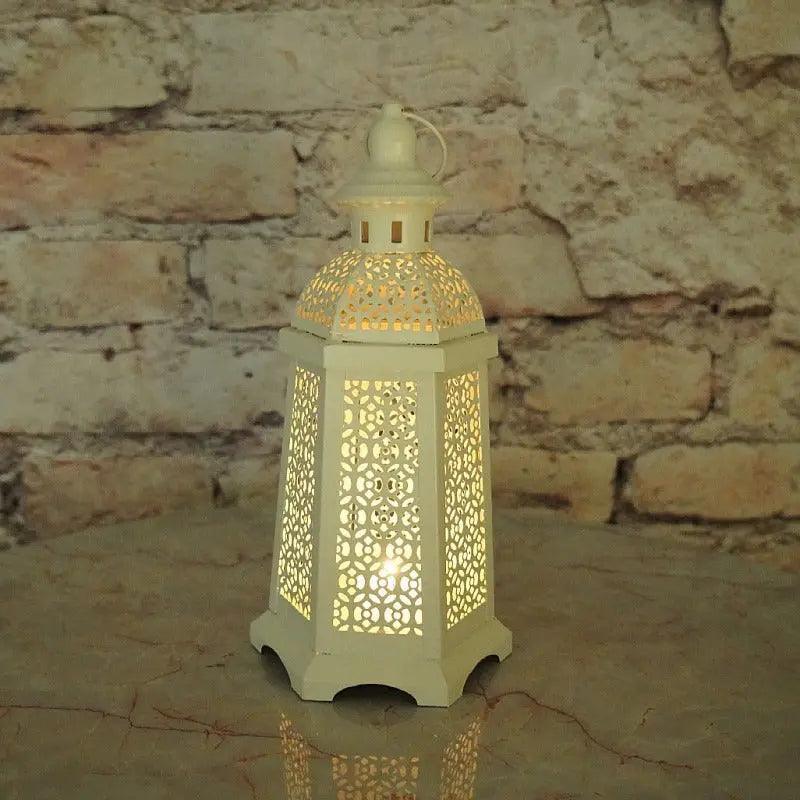 MR025 Gold Candle Holders Candlestick Home Decoration, Moroccan candle holder retro