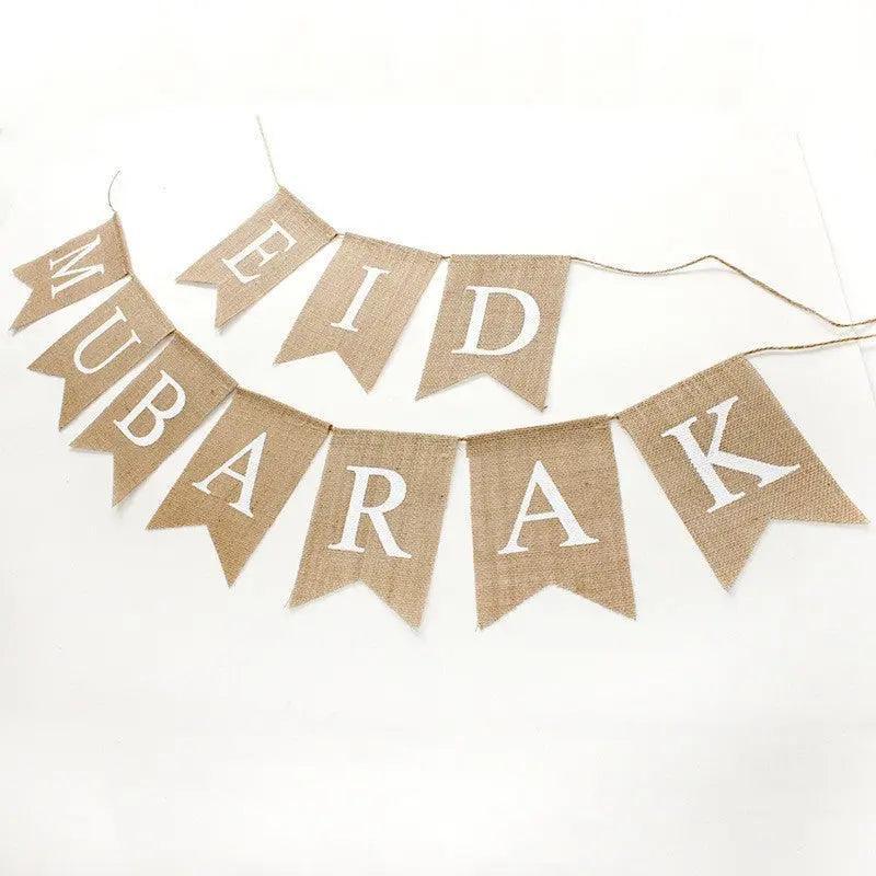 MR026 EID MUBARAK Party Decorative Banner