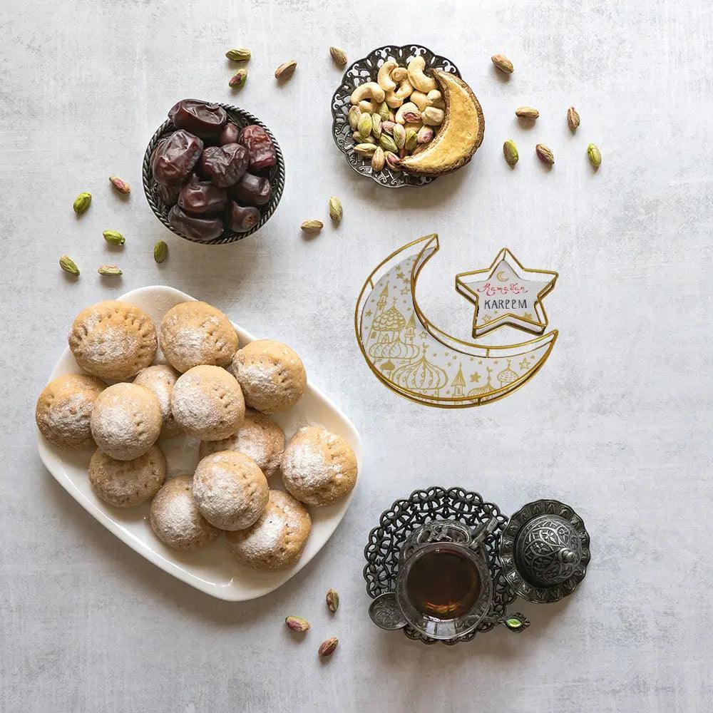 MR029 Ramadan Tray, Iron Festive Moon Tray