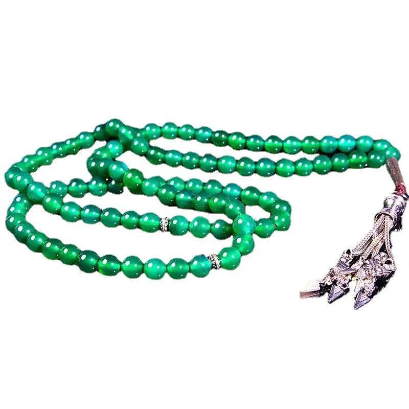 MR051 Agate Tasbeeh - Natural Crystal Prayer Beads for Tasbeeh