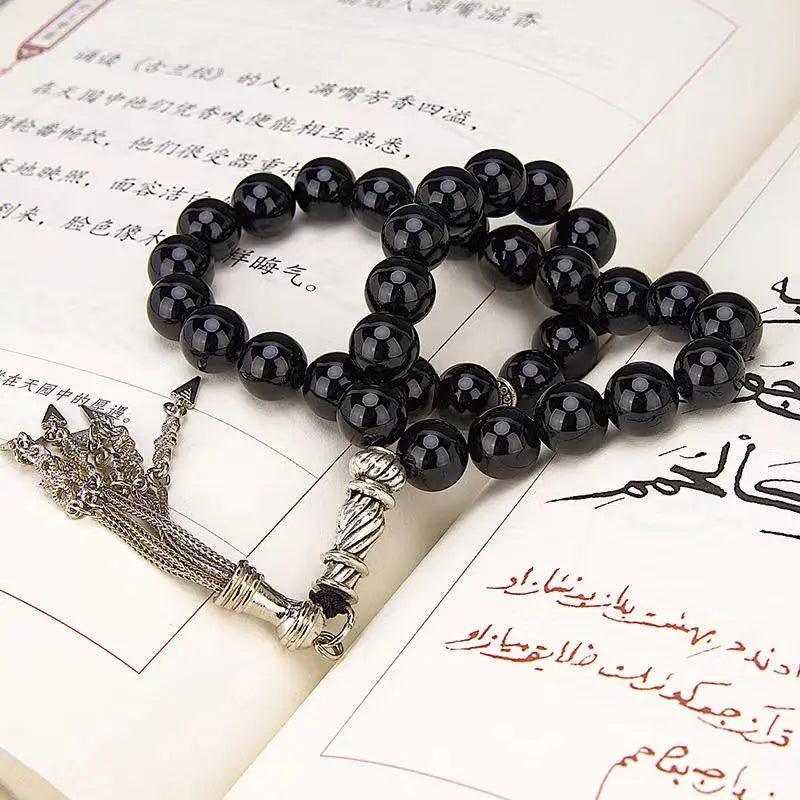 MR051 Agate Tasbeeh - Natural Crystal Prayer Beads for Tasbeeh