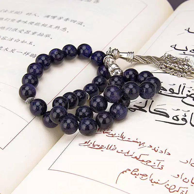 MR051 Agate Tasbeeh - Natural Crystal Prayer Beads for Tasbeeh