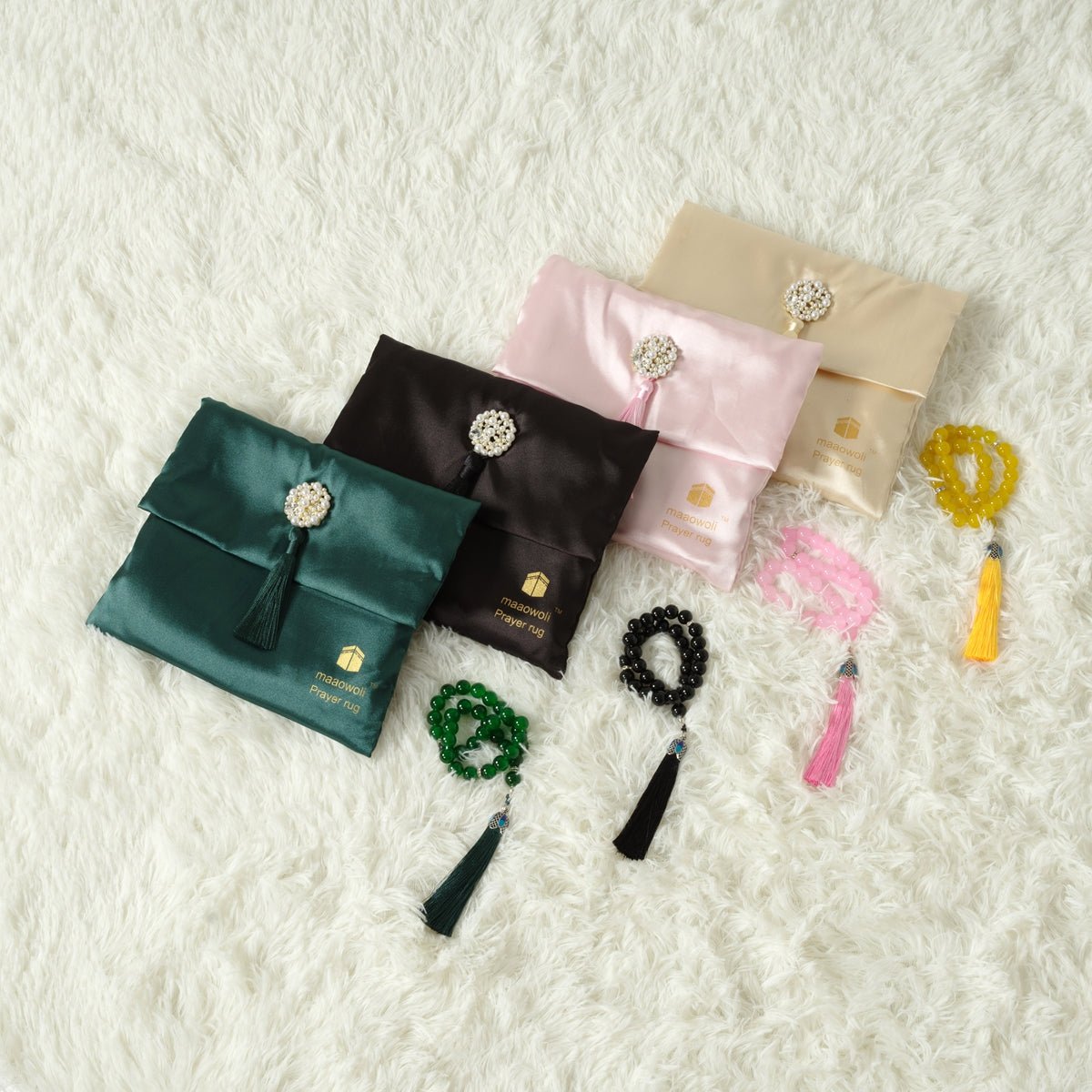 New Luxury Prayer Mat and Tasbeeh Set (MR056)