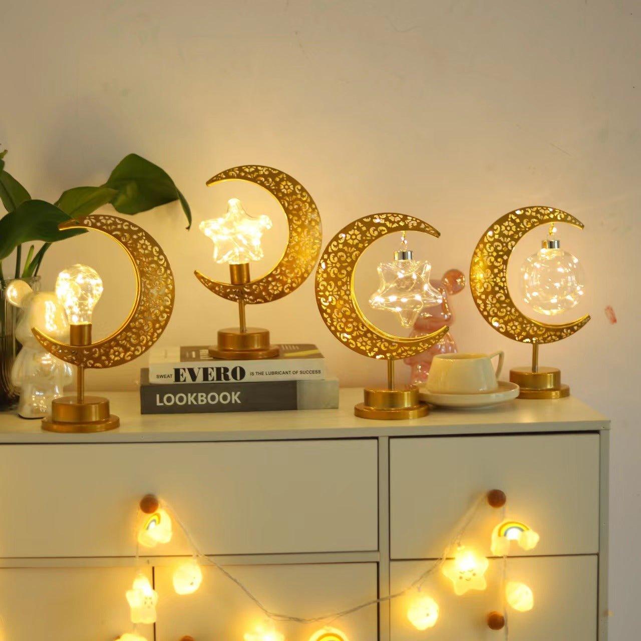 MR060 LED Wrought Iron Moon Lamp