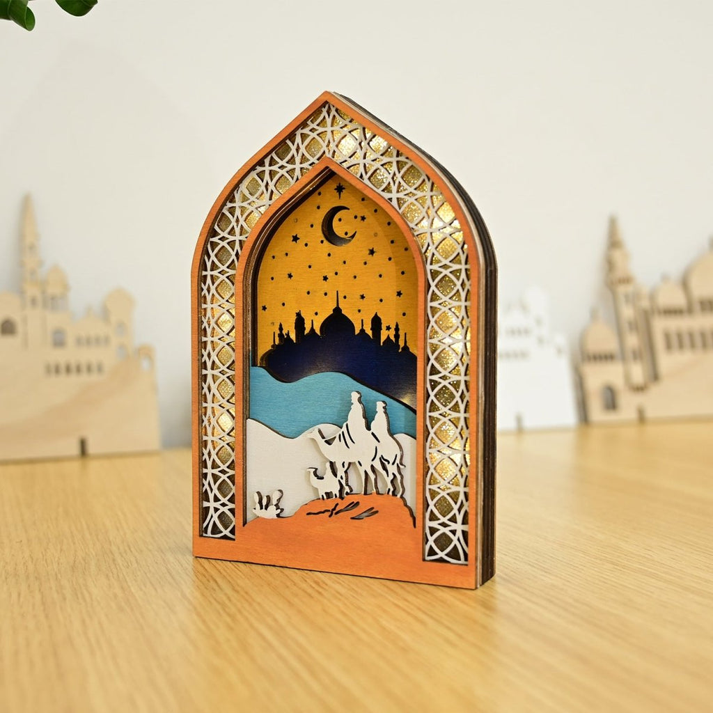 MR064 Wooden Luminous LED Creative Decorations