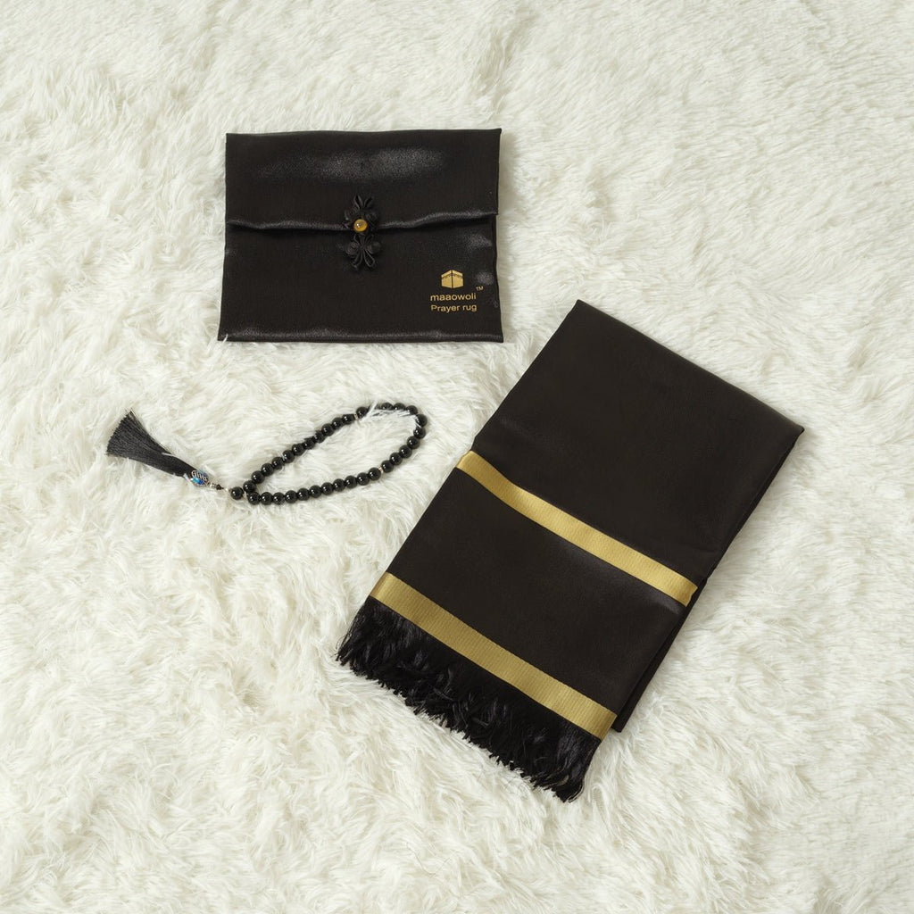MR065 Eco-Friendly New Luxury Prayer Mat and Tasbeeh Set