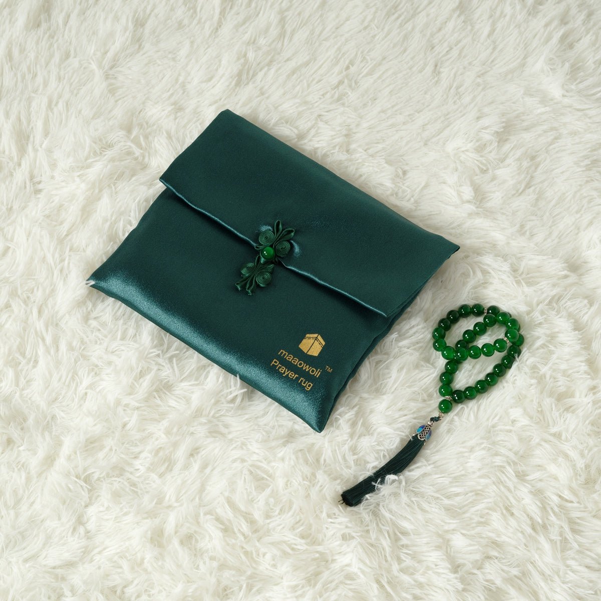 MR065 Eco-Friendly New Luxury Prayer Mat and Tasbeeh Set