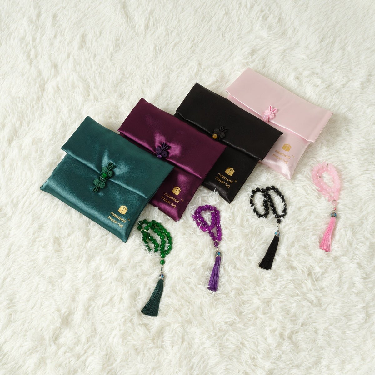 MR065 Eco-Friendly New Luxury Prayer Mat and Tasbeeh Set