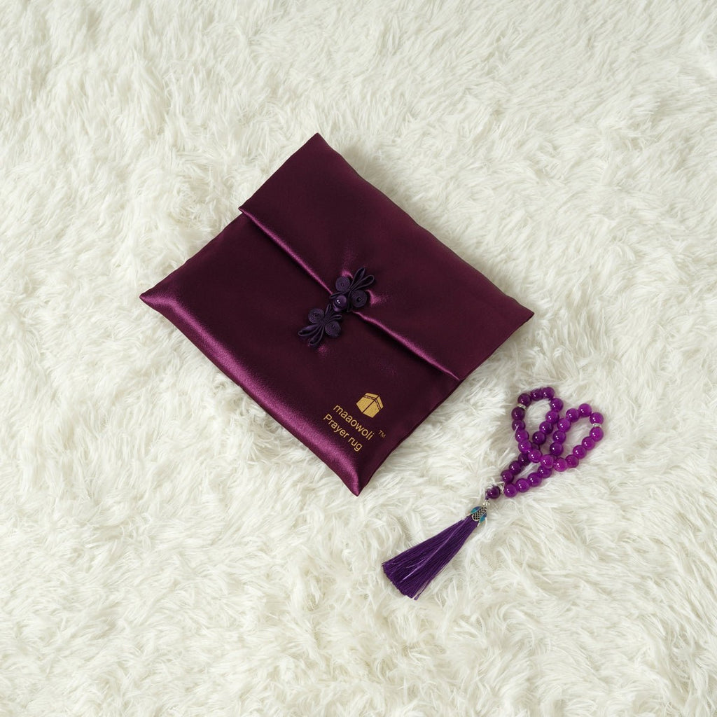 MR065 Eco-Friendly New Luxury Prayer Mat and Tasbeeh Set