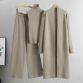 Sweater Set with Sleeveless Vest 3-Piece Set(MS032)