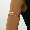 Multi-Layer Geometric Arm Cuff Bracelet (MAC410)