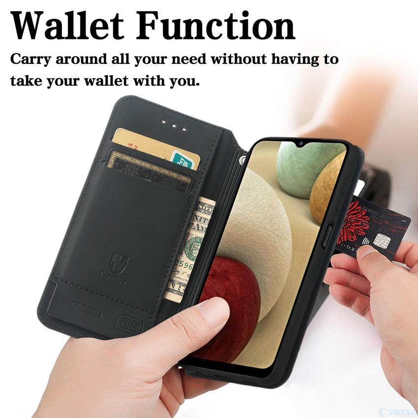 Multicolored Phone Case For iPhone 13 12 11 Pro Mini Cover Wallet Card Slot Flip Magnetic Leather PU Leather Flip Wallet Cover with Card Slots Case Cover