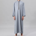 Muslim Boys Embroidered Thobe with Pockets (MKB013)