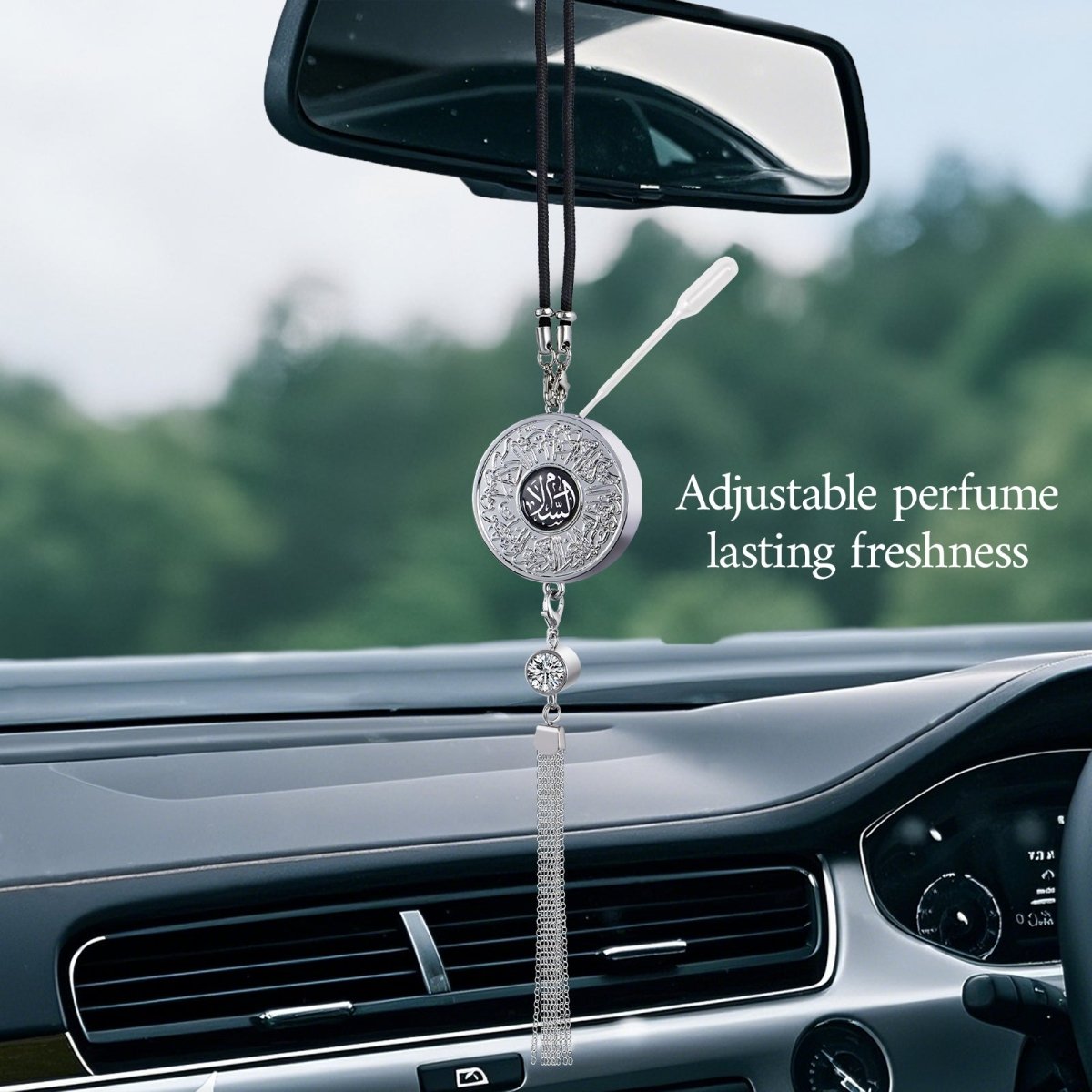 Islamic Hanging Car Accessory Made From Alloy | Quranic Ayat Car Hanging Ornament（MAC238）