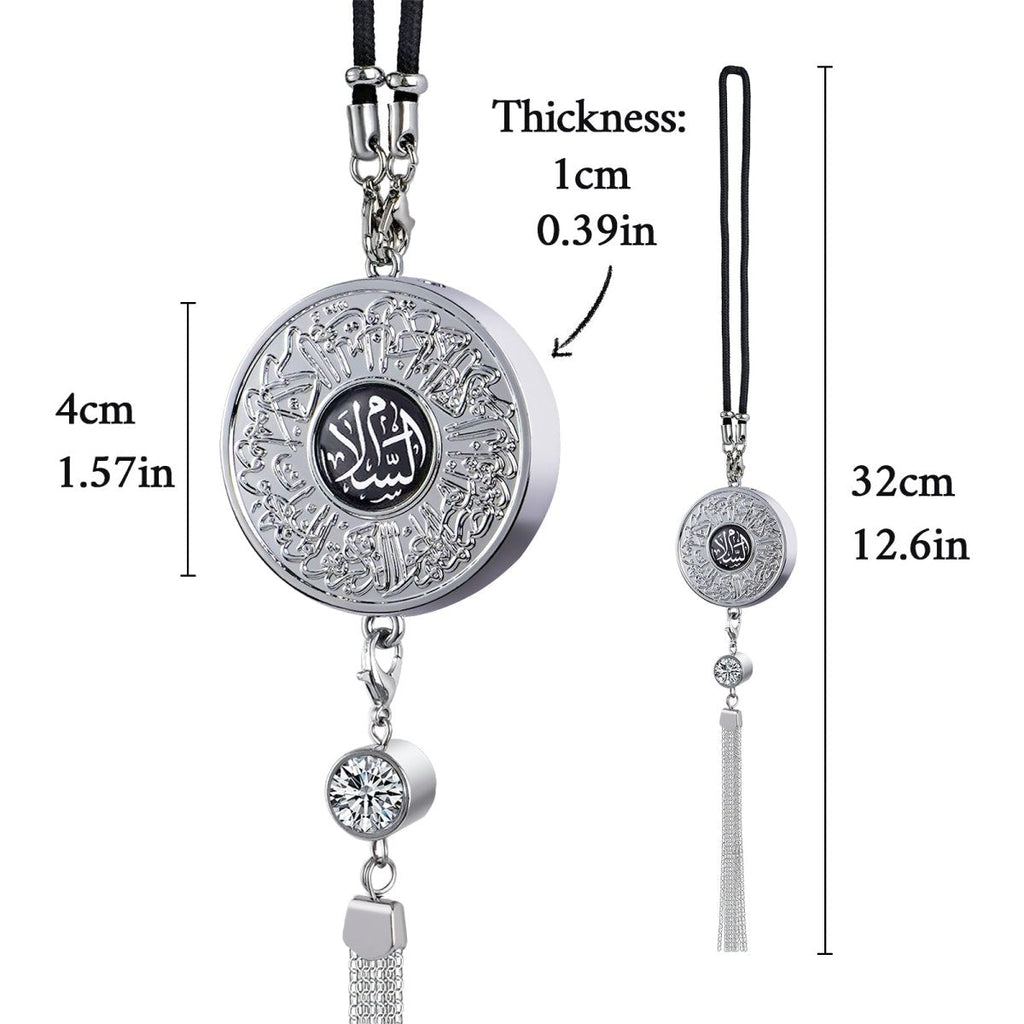 Islamic Hanging Car Accessory Made From Alloy | Quranic Ayat Car Hanging Ornament（MAC238）