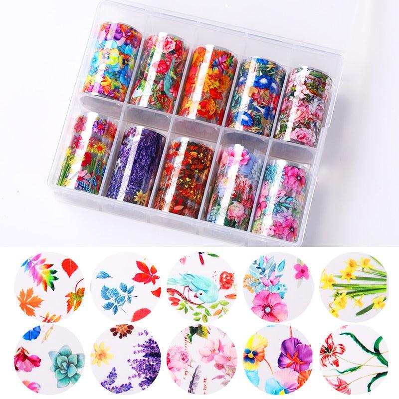 Nail Foils Fall Design Maple Leaves Flower Golden Nail Sliders Snake Leopard Decor Paper Nail Art Sticker Set Decals for Women Nail Decorations Accessories Metal Curve Stripe Lines Design Letter Nail Sticker Adhesive Decoration