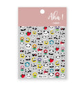 Nail Glue Stickers Stars Moon Cartoon Rabbit Panda Flower Nail Decoration Decals Nail Sticker Nail Art Decorations Design Decoration Acrylic Nail Supplies Designer Nail Decorations for Women Girls Kids 3D Nail Art Stickers Decals