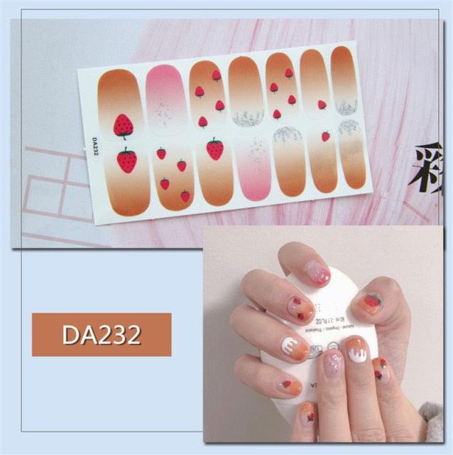 Nail Wraps Polish Decals Strips Golden Glitter 3D Adhesive Full Nail Art Stickers Manicure Kits Women Nail Decorations Accessories Metal Curve Stripe Lines Design Letter Nail Sticker Adhesive Decoration Template Nail Tool Decorations