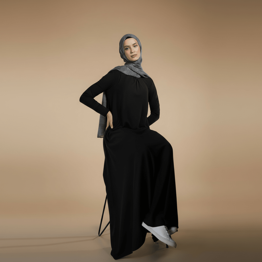 Natural Stretch Premium Lenzing™ Modal A-Line Dress (MA357)