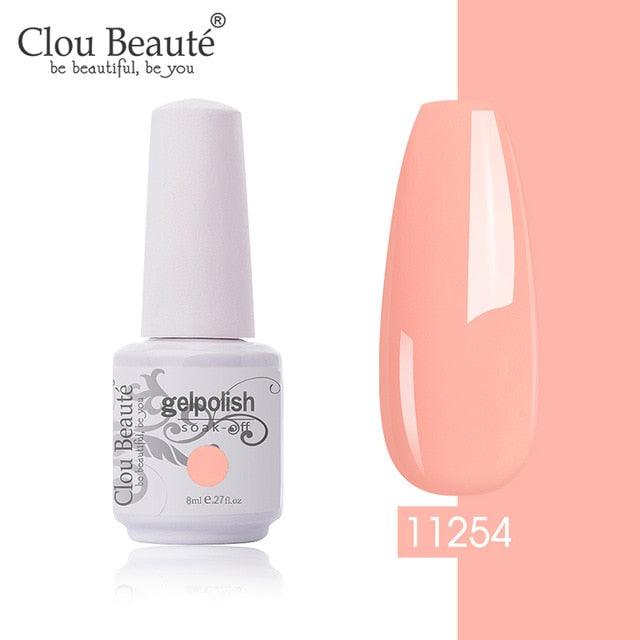 New 2022 Women Gel Nail Polish Pure Pink UV Gel Nail Polish Art Manicure Luxury Colorful Design For Ladies and Womens
