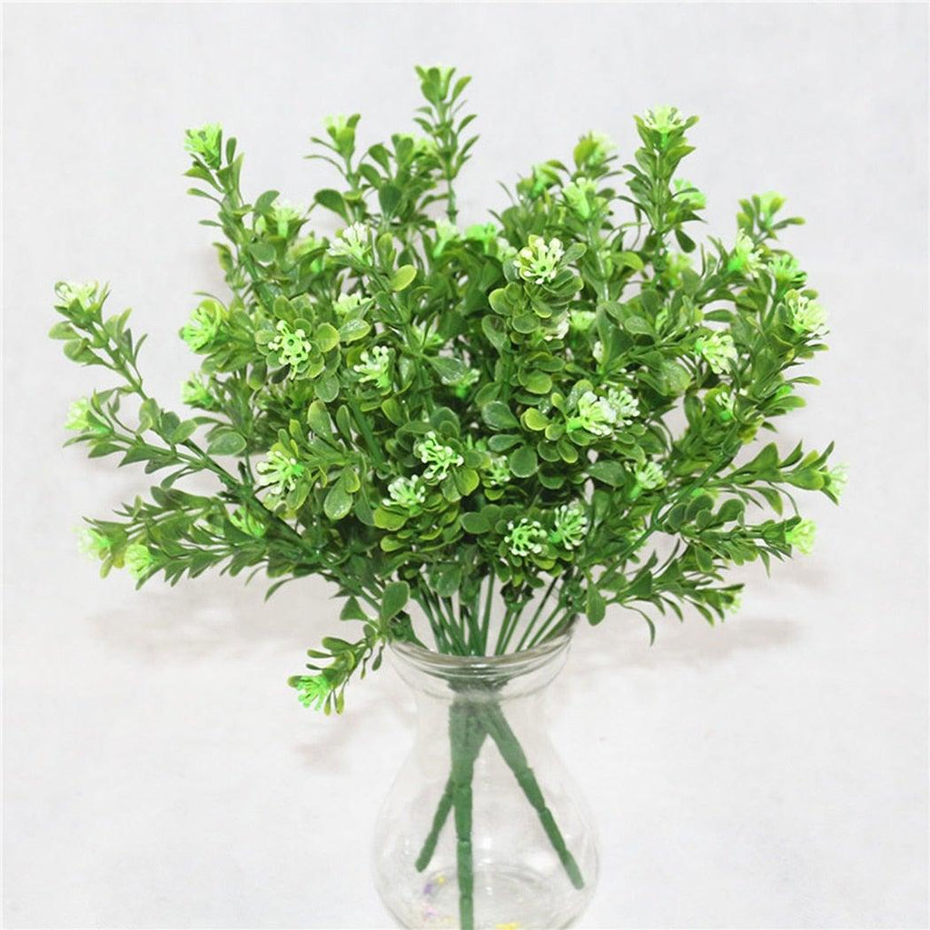 New Artificial Shrubs Boston Fern Grass Fake Green Bushes Indoor Outdoor UV Resistant Indoor Outside For Home Garden Porch Window Décor