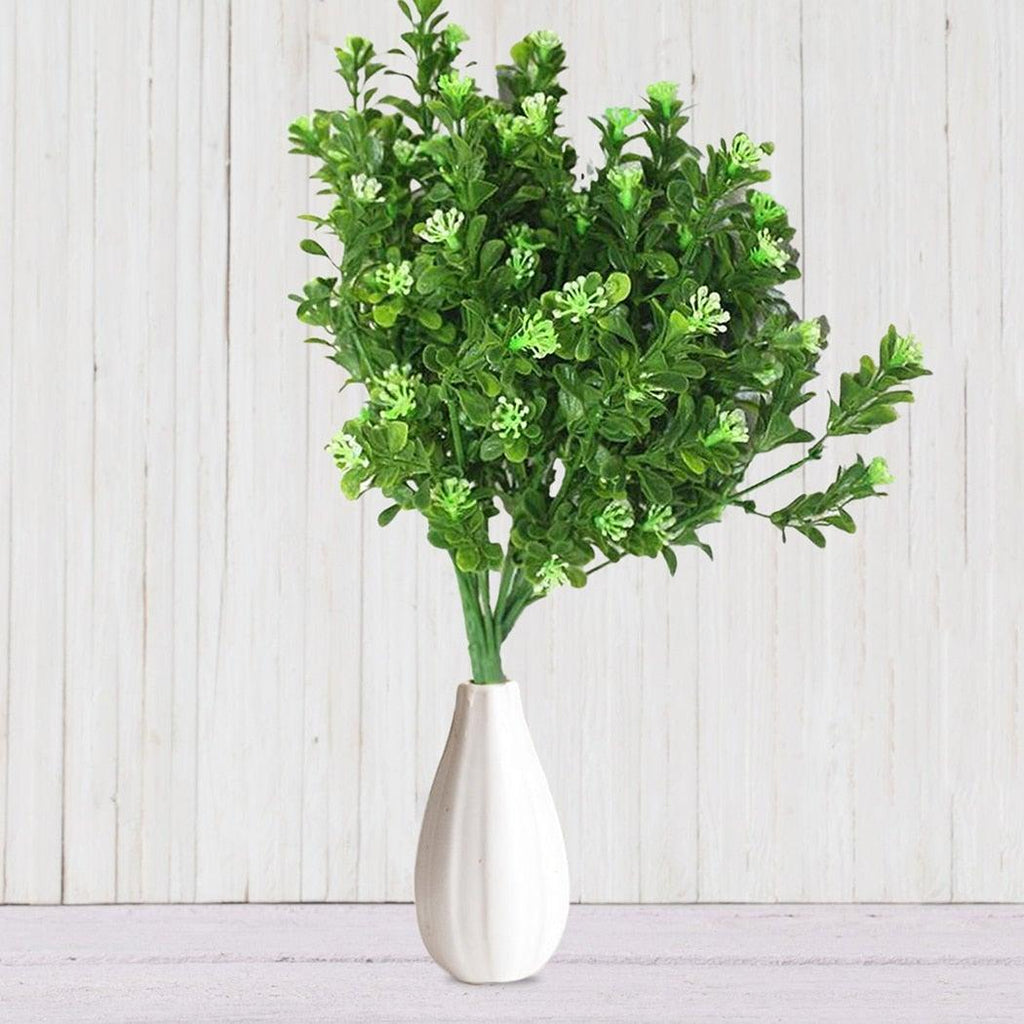 New Artificial Shrubs Boston Fern Grass Fake Green Bushes Indoor Outdoor UV Resistant Indoor Outside For Home Garden Porch Window Décor