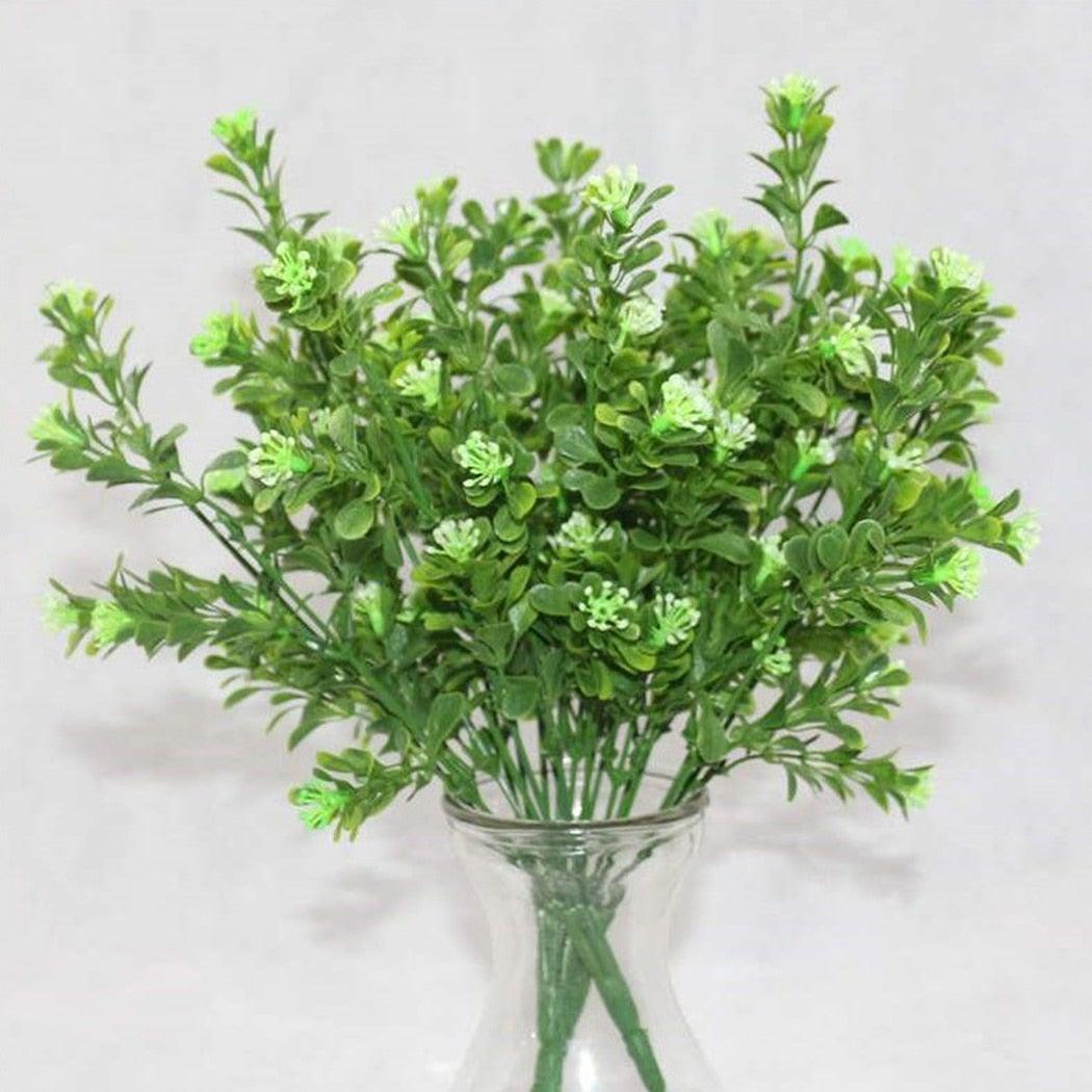 New Artificial Shrubs Boston Fern Grass Fake Green Bushes Indoor Outdoor UV Resistant Indoor Outside For Home Garden Porch Window Décor