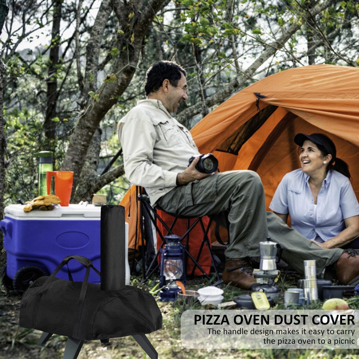 New Barbecue Grill Oven Cover for 12 16 Portable 420D Fabric Waterproof Pizza Oven Dustproof Covers BBQ Accessories Outdoor Pizza Oven Waterproof Fabric BBQ Oven Cover Accessories