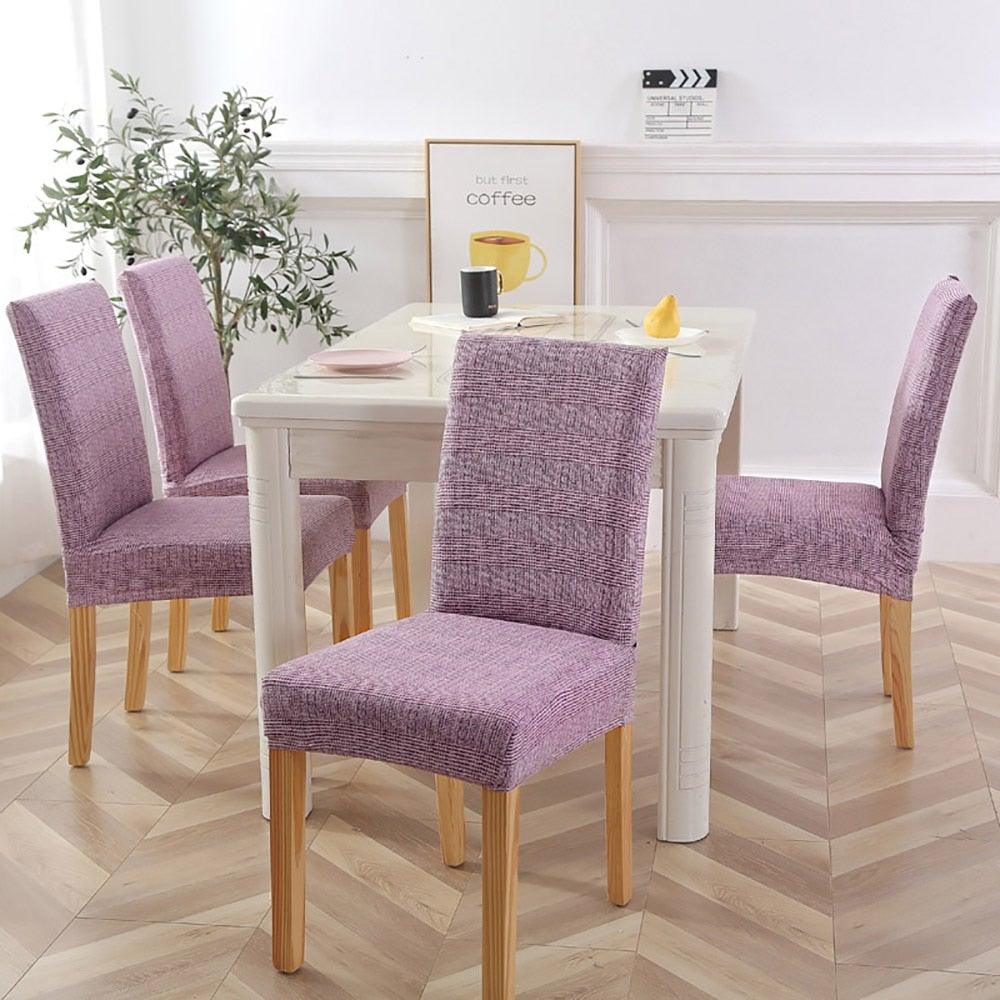 New Chair Covers Spandex Stretch Chair Covers Dining Slipcover Decorative Chair Cover floral For Kitchen Wedding Banquet Hotel Stretch Armless Chair Slipcover for Dining Room Seat Cushion, Spandex Kitchen Parson Chair Protector Cover, Removable & Washable