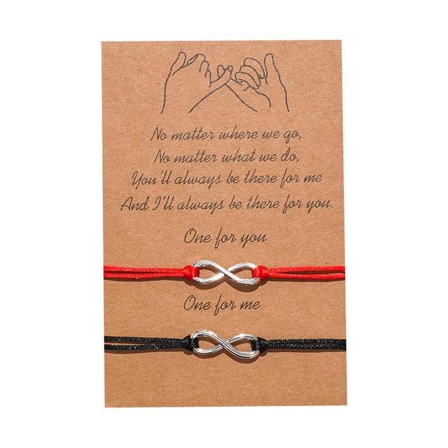 New Charm Bracelet For Friendship Couples 2pcs/set Volcanic Stone Bracelet Bead Bangles Natural Stone Bracelets Set Friendship Hand Woven Braided Stretch String Adjustable For Couples
