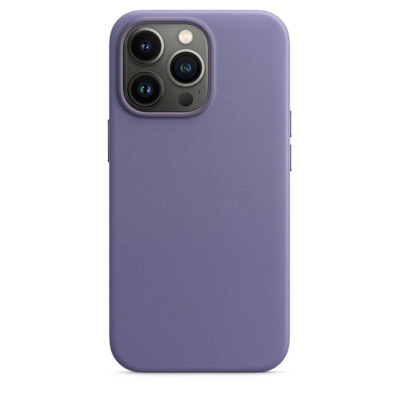 New Colorful Leather For iPhone 14 13 Pro Max Mini Magnet Case Cover Wireless Charging Drop Protect Covers Shockproof Slim Back Cover Leather Case For iPhone Slim and Aesthetic iPhone 14 case