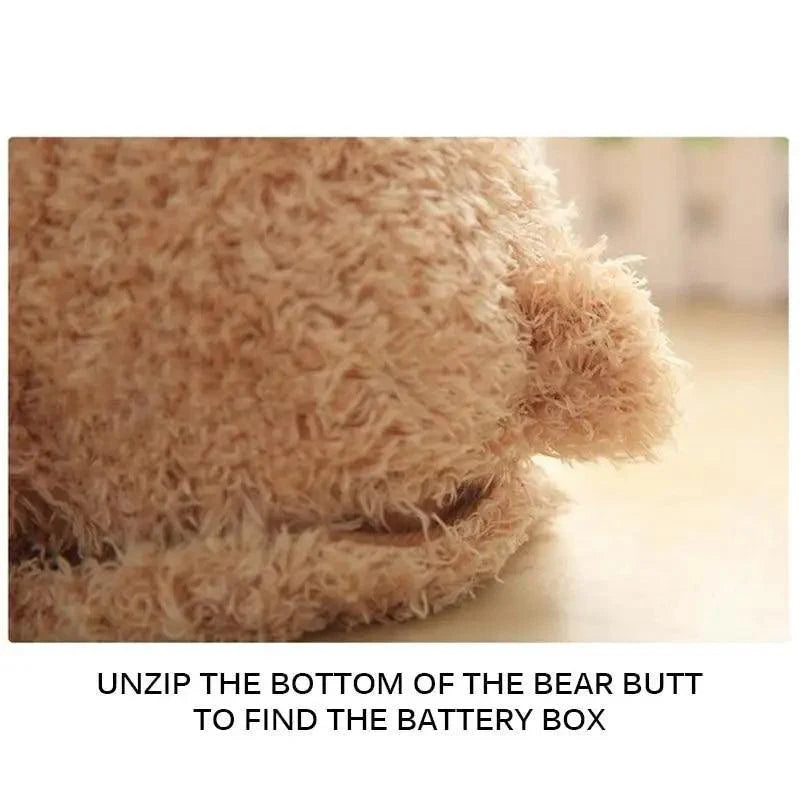 New Elegance 33cm Bear Plush Toys Play  Lovely Stuffed Animals Electric Music Bear Toys For Girls Cute Kids Christmas Birthday Gift