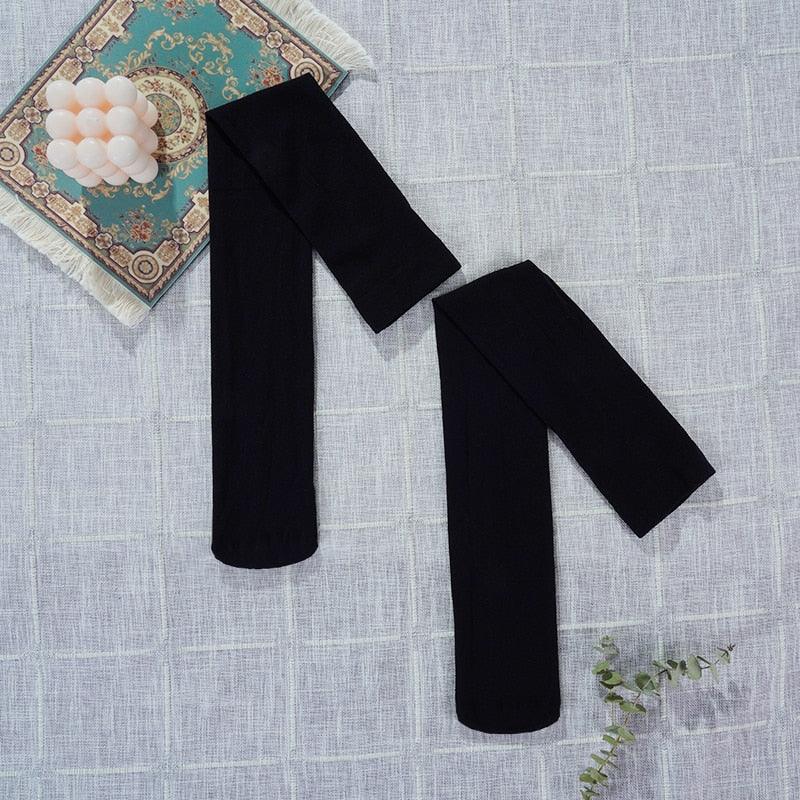New Fashion Thigh High Stockings Solid Velvet Soft Flexible Over Knee Socks Tall Long Boot Stockings for Women