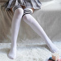 New Fashion Thigh High Stockings Solid Velvet Soft Flexible Over Knee Socks Tall Long Boot Stockings for Women