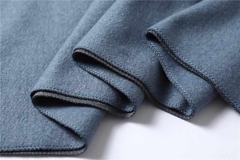 New Fashion Winter Soft Thick Warm Colorful Cashmere Scarf Elegant Escharpe Shawls Scarf Shawls Wraps Lightweight Lady Solid Scarves Fashion Tassels Blanket For Women