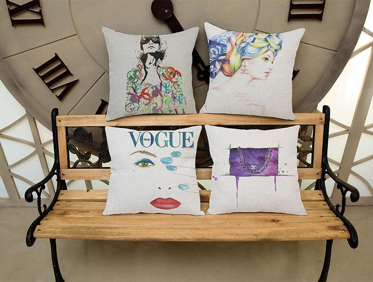 New Horse Cushion Cover Short Plus Luxury Horse Cotton Linen Decorative Pillowcase Cushion Decorative Pillows  Covers for Home Sofa Couch Car Bedrooms 45x45cm
