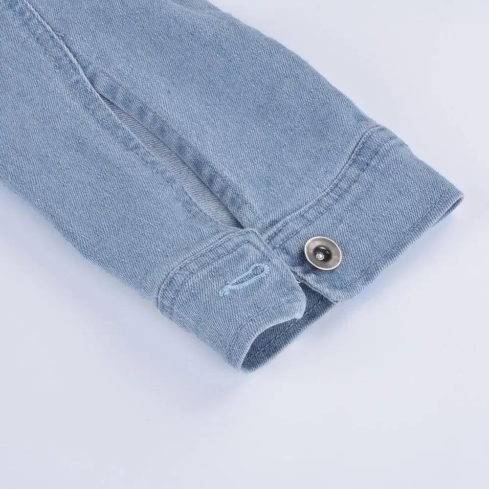 New Incredible Spring Women Sexy Ripped Denim Jackets Vintage Casual Short Jean Jacket Puff Sleeve Winter Female Coat Streetwear