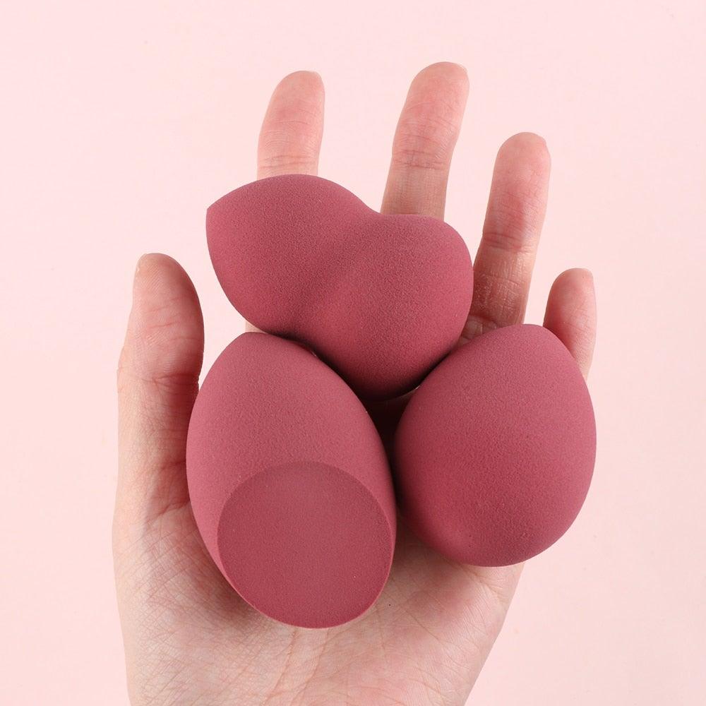 New Makeup Sponge Beauty Egg Face Powder Cream Sponges Cosmetic Puff Powder Makeup Tool Women's Elegant Cosmetic Set