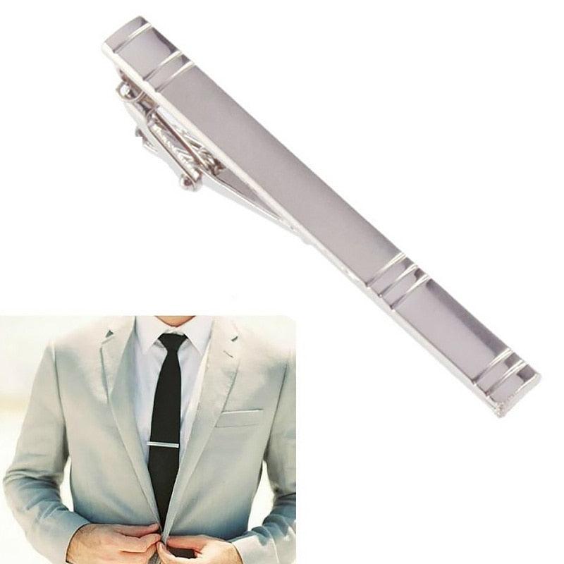 New Metal Silver Color Tie Clip For Men Wedding Necktie Tie Clasp Clip Tie Clips for Men Tie Bar Clip  Regular Ties Necktie Wedding Business Tie Pin Clips Gentleman Ties Bar Elegant Men's Accessories