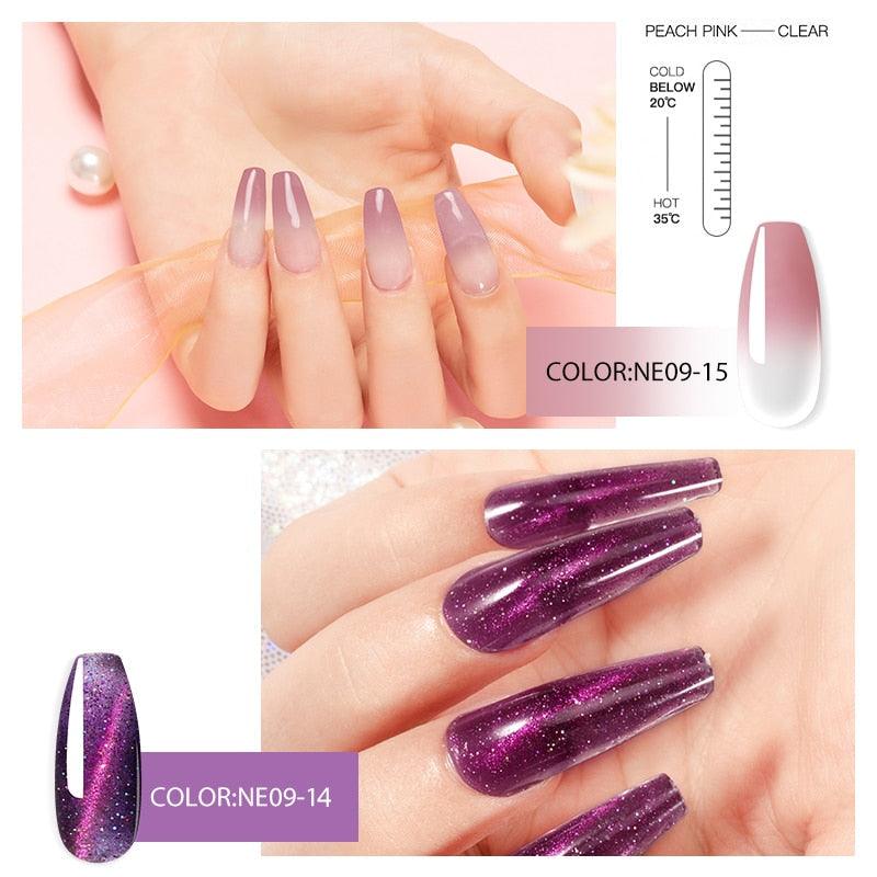 New Poly Nail Polish Gel Extension Glitter Gel Nails Manicure Design UV Reflective Diamond Shine