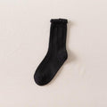 Ruffle Frilly Socks Kawaii Cotton Socks Cute Women Solid Color Warm Winter Running Cycling Climbing Unisex socks For Men And Women