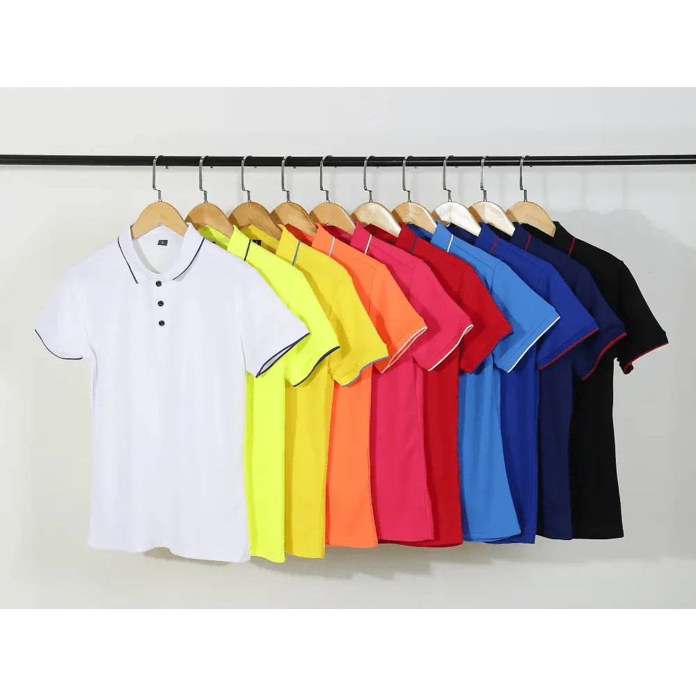 New Summer High-End Modern Custom Breathable Polo Shirt For Men And Women Cool Printing Casual Business Style Top Simple Solid Color Unique Polo Shirts for Men Women Unisex Summer Polo Shirts